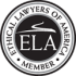 Badge showing membership with Ethical Lawyers of America